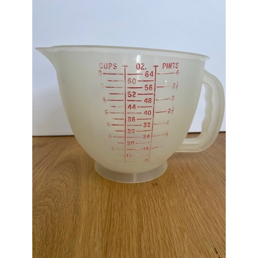 Tupperware Measuring Pitcher 8 Cup Translucent Good Vintage Mix-N-Stor 500-7
